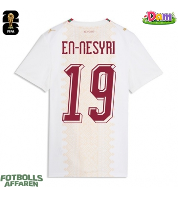 Marocko Youssef En-Nesyri #19 Bortatröja Kvinnor VM 2026 Kortärmad